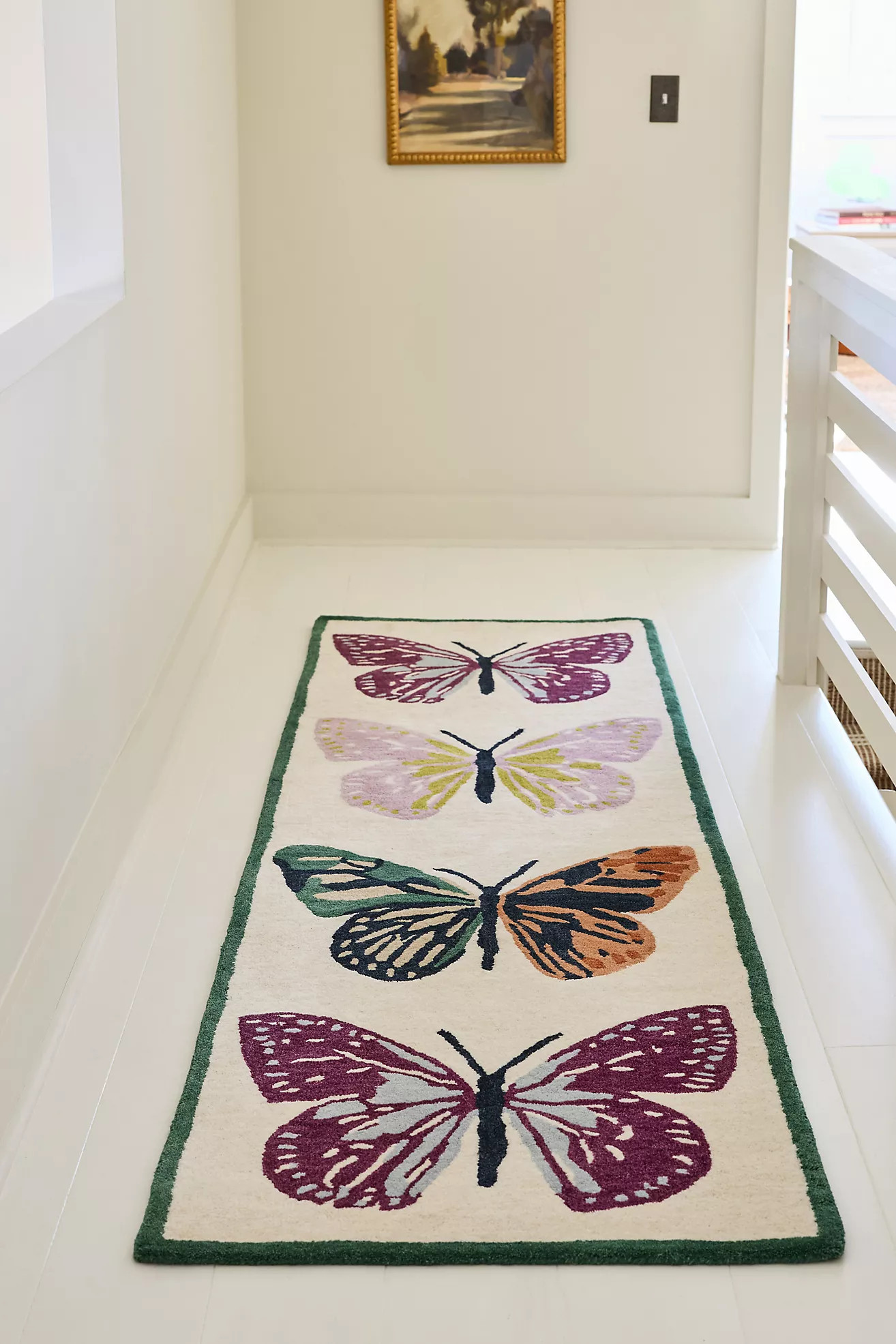 Hand-Tufted Wool Butterfly Rug | Anthropologie (US)