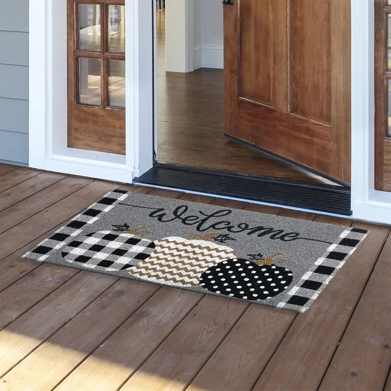 Briarwood Lane Coir Doormat 30x18 Patterned Pumpkins Fall Natural Fiber For Fall Coir Doormat | Walmart (US)