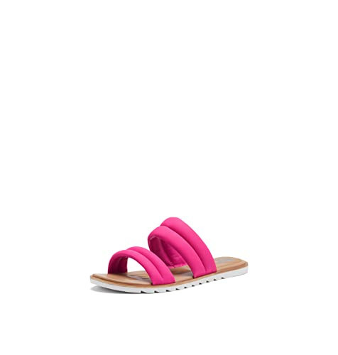 Sorel Women's Ella II Puff Slide Sandal - Fuchsia Fizz, Sea Salt - Size 9.5 | Amazon (US)