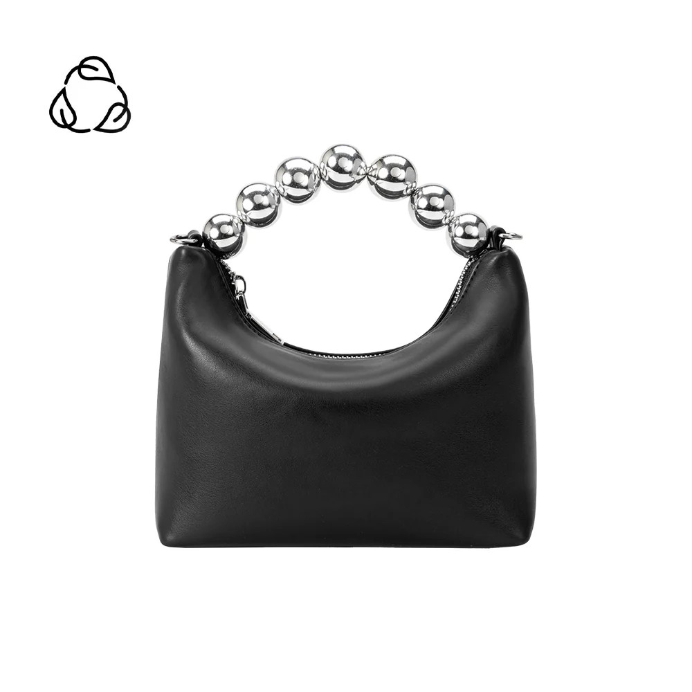 Esme Black Recycled Vegan Top Handle Bag | Melie Bianco