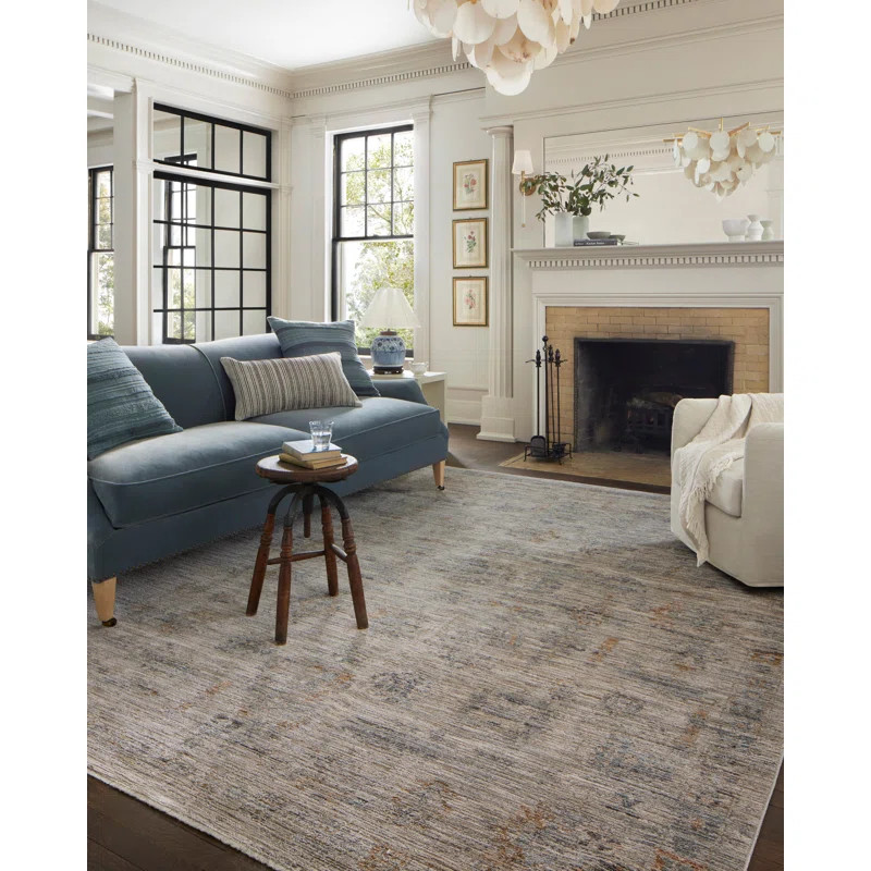 Jean Stoffer x Loloi Katherine Pebble / Ocean Area Rug | Wayfair North America