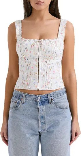 Chicca Square Neck Corset Top | Nordstrom