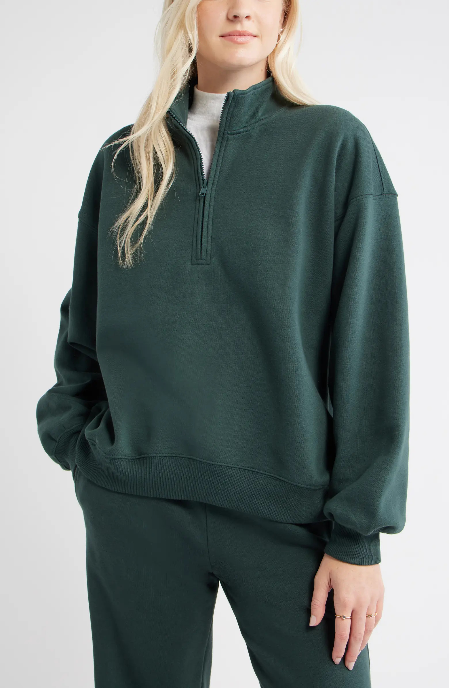 Relaxed Quarter Zip Pullover | Nordstrom
