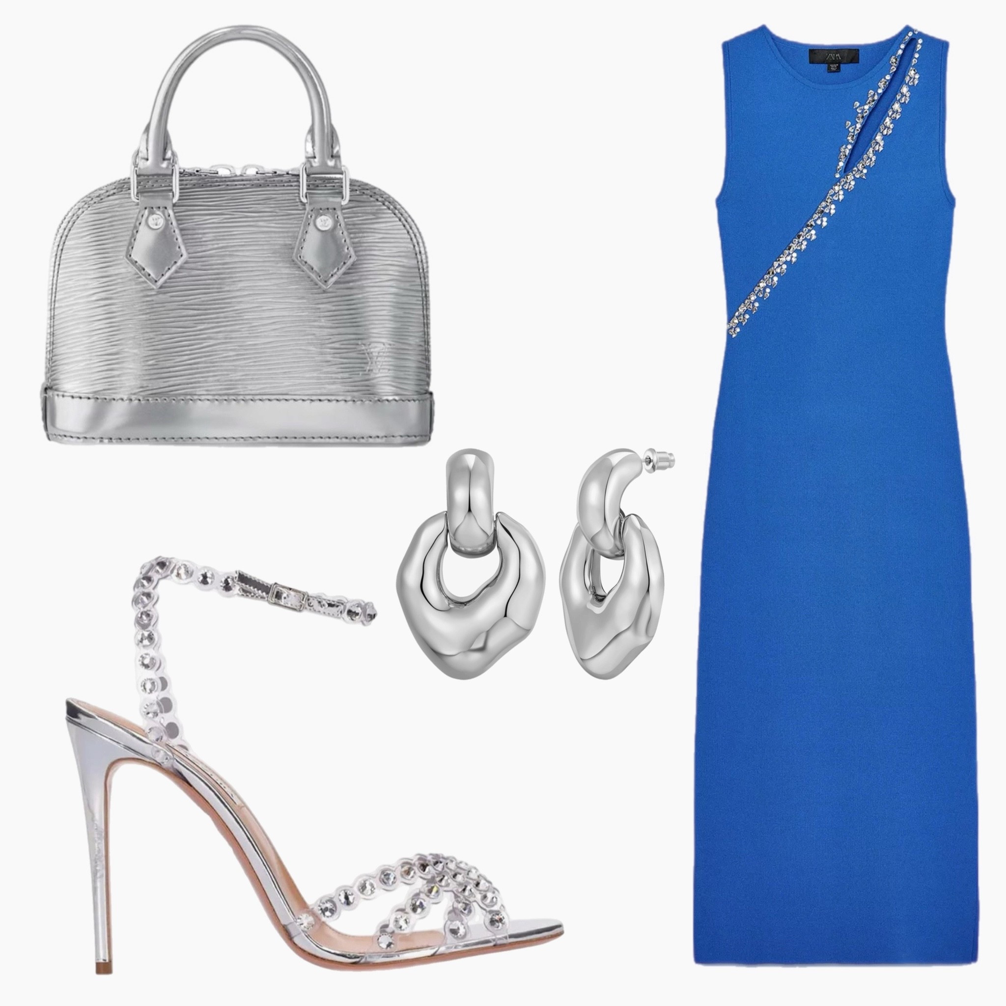 Got it! Here’s a revised caption for the sleek blue look without florals:

Midnight shimmer ✨ A minimalist dream in deep sapphire, styled with silver heels and pearl-drop earrings for a clean, modern finish. Chic, structured, and ready for the next summer soirée.

#EveningElegance #WeddingGuestReady #MidnightBlue #SummerStyle #StyledByMar #LTKSummerNights

#LTKShoeCrush #LTKSummerEdit #LTKItBag