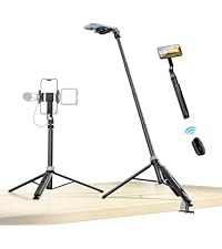 ULANZI TT88 Magnetic Tripod for iPhone 17, 57" Extendable Selfie Stick w Remote, 2-in-1 Phone Cli... | Amazon (US)