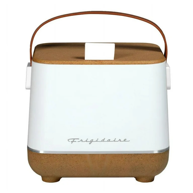 Frigidaire Portable 6-Can Insulated Mini Fridge Cooler, White, 0.14 cu. ft | Walmart (US)