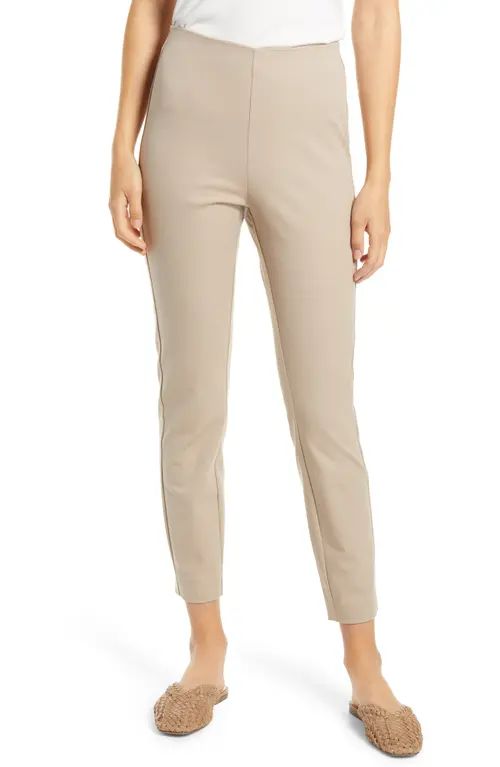 Nordstrom Everyday Skinny Fit Stretch Cotton Ankle Pants in Tan Cobblestone at Nordstrom, Size 18 | Nordstrom