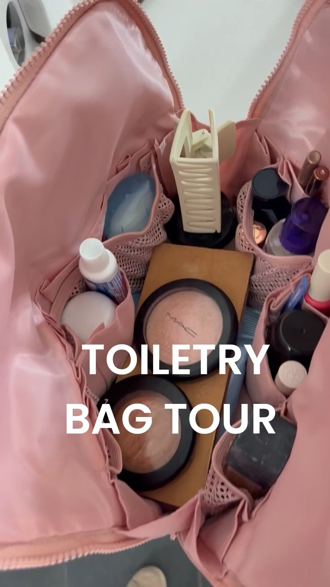 I use the large Parallel bag most travel trips but used the medium this weekend because we have so many toiletries at my parents' Pa house.

#LTKOver40 #LTKTravel #LTKBeauty