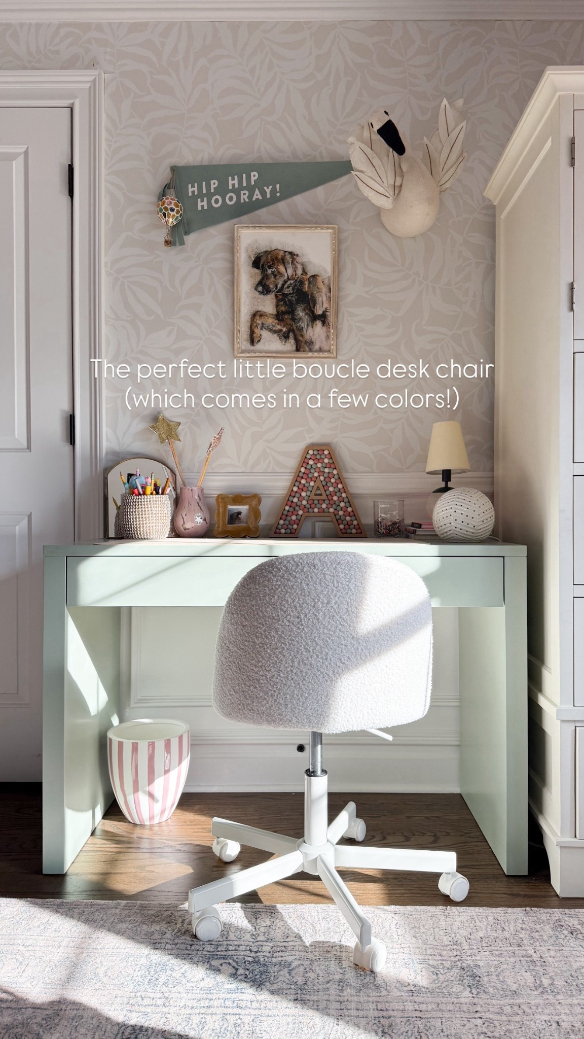 Wayfair's Way Day sale is here and this cute little boucle desk chair in Ava’s bedroom is included! Up to 80% off furniture, lighting, rugs and accessories. Linking pieces I own and love and would buy again!!  

#LTKHome #LTKSaleAlert #LTKKids