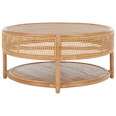 Safavieh Nc Coating Mango Wood Farmhouse Coffee Table | Lowe's