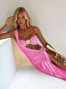 3pcs European & American Style Sexy Solid Color Women Bikini Swimsuits | SHEIN