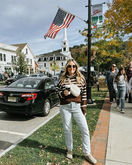 Cozy fall outfit!   Love this sweater!  Wearing tts medium
Fall sweaters, striped sweater, fall outfits 
#stripedsweater
#falloutfit 
#neutraloutfit
#targetstyle

#LTKfindsunder50 #LTKstyletip