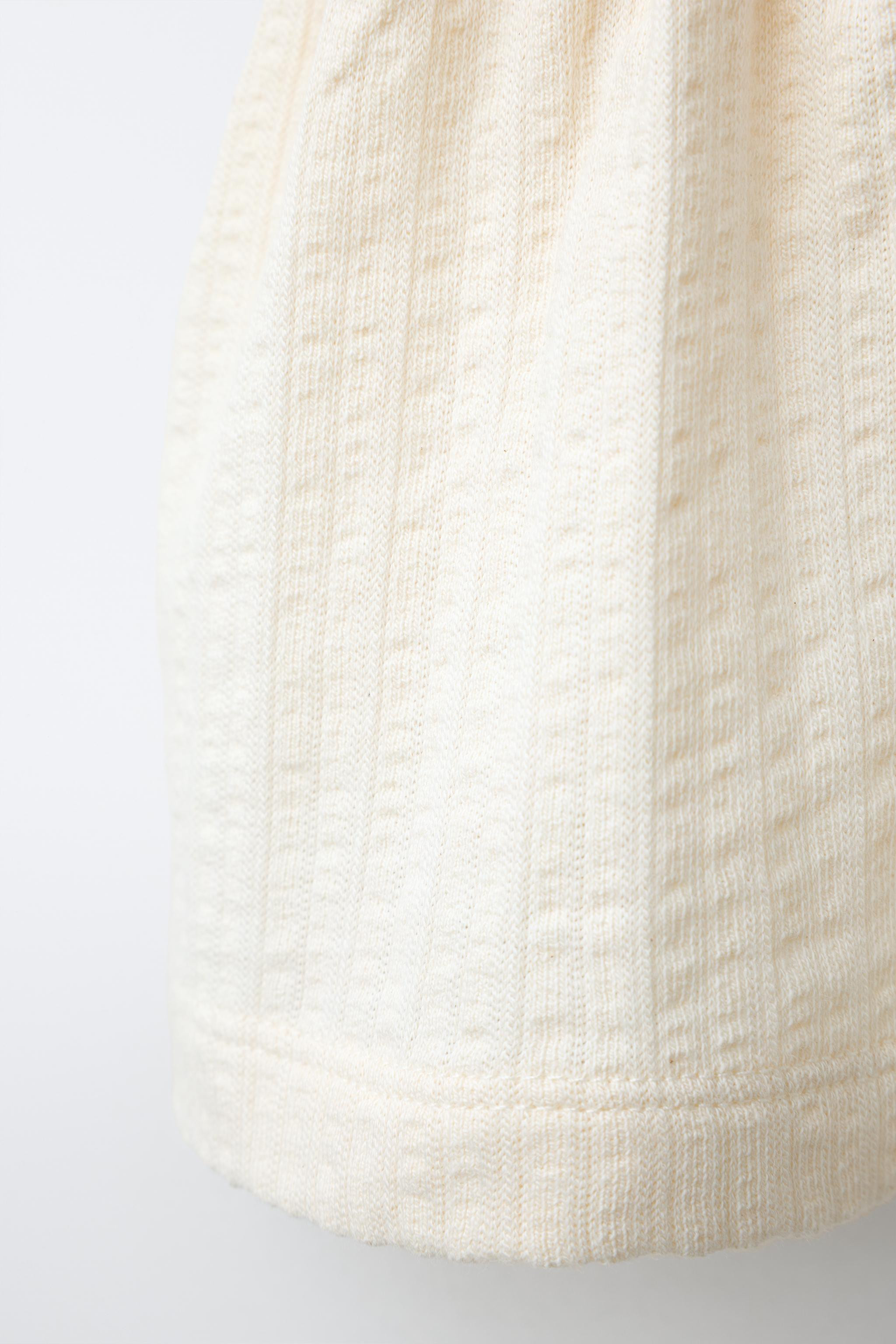MULTICOLOR RUFFLED COTTON GAUZE TOP | Zara US