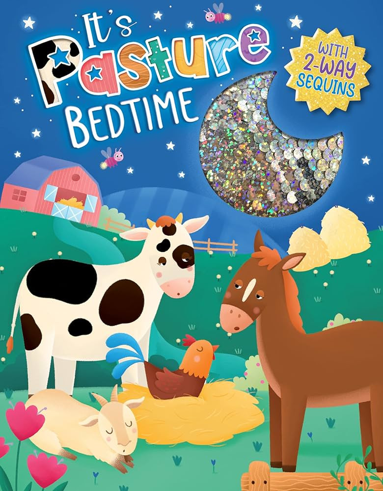 It's Pasture Bedtime - Children's Touch and Feel Storybook with 2-Way Sequins - Sensory Board Boo... | Amazon (US)