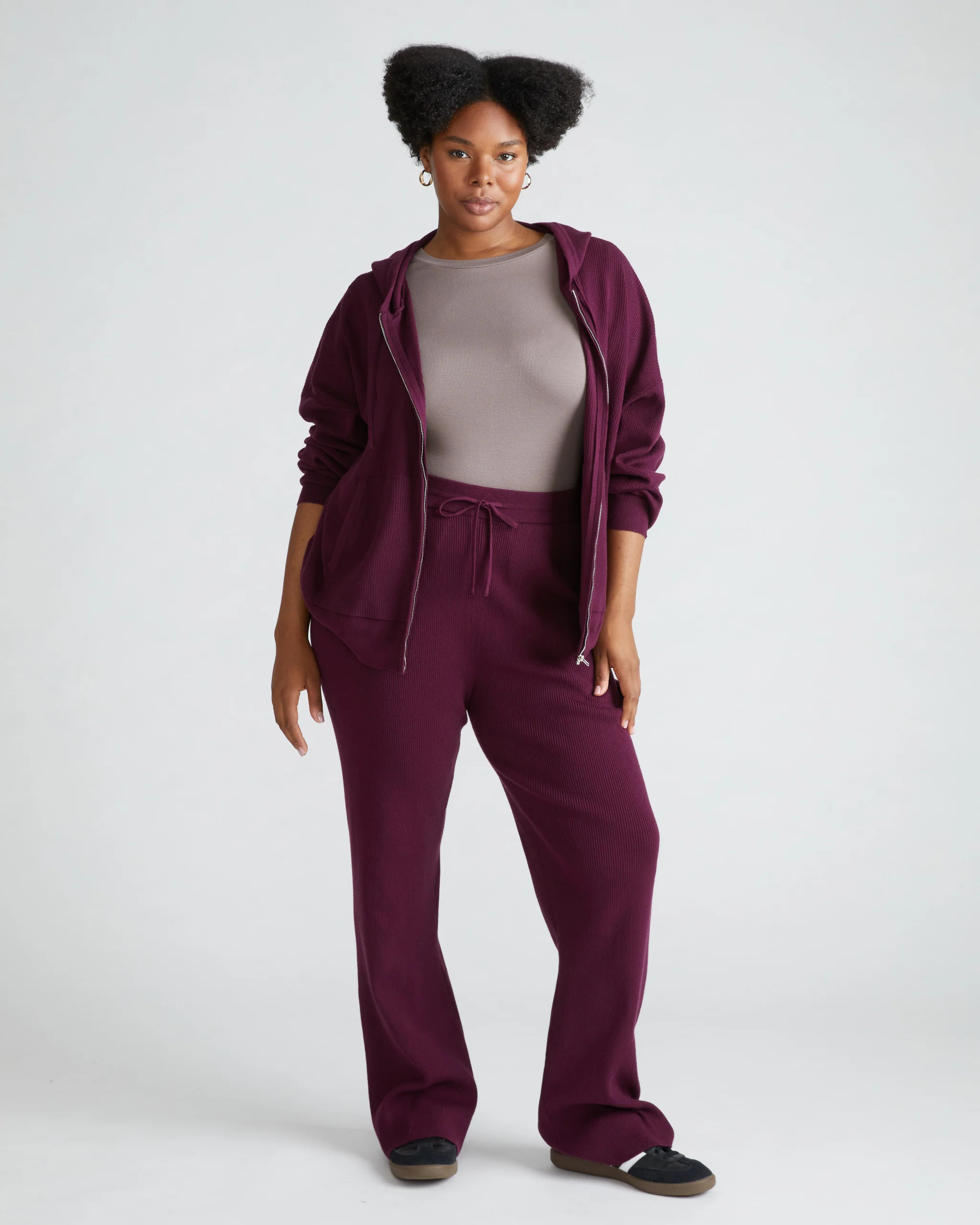 Knitted Mila Lounge PantsAcai$1284 interest-free payments of $32 with Affirm | Universal Standard