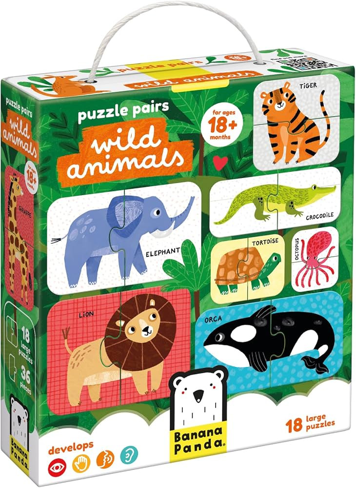 Puzzle Pairs Wild Animals 18m+ Toddler Puzzle | Amazon (US)