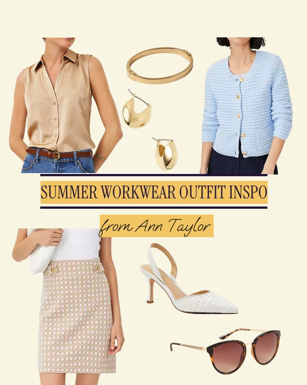 Ann Taylor Summer Workwear Outfit Inspo 

#anntaylor
#workwear
#workwearinspo
#workwearoutfit
#summerworkwear

#LTKWorkwear #LTKFindsUnder100 #LTKStyleTip