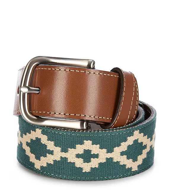 Class Club Boys Geometric Pattern Leather Belt | Dillard's | Dillard's