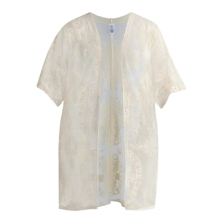 Time and Tru Women's Lace Coverup, Sizes S-3XL | Walmart (US)