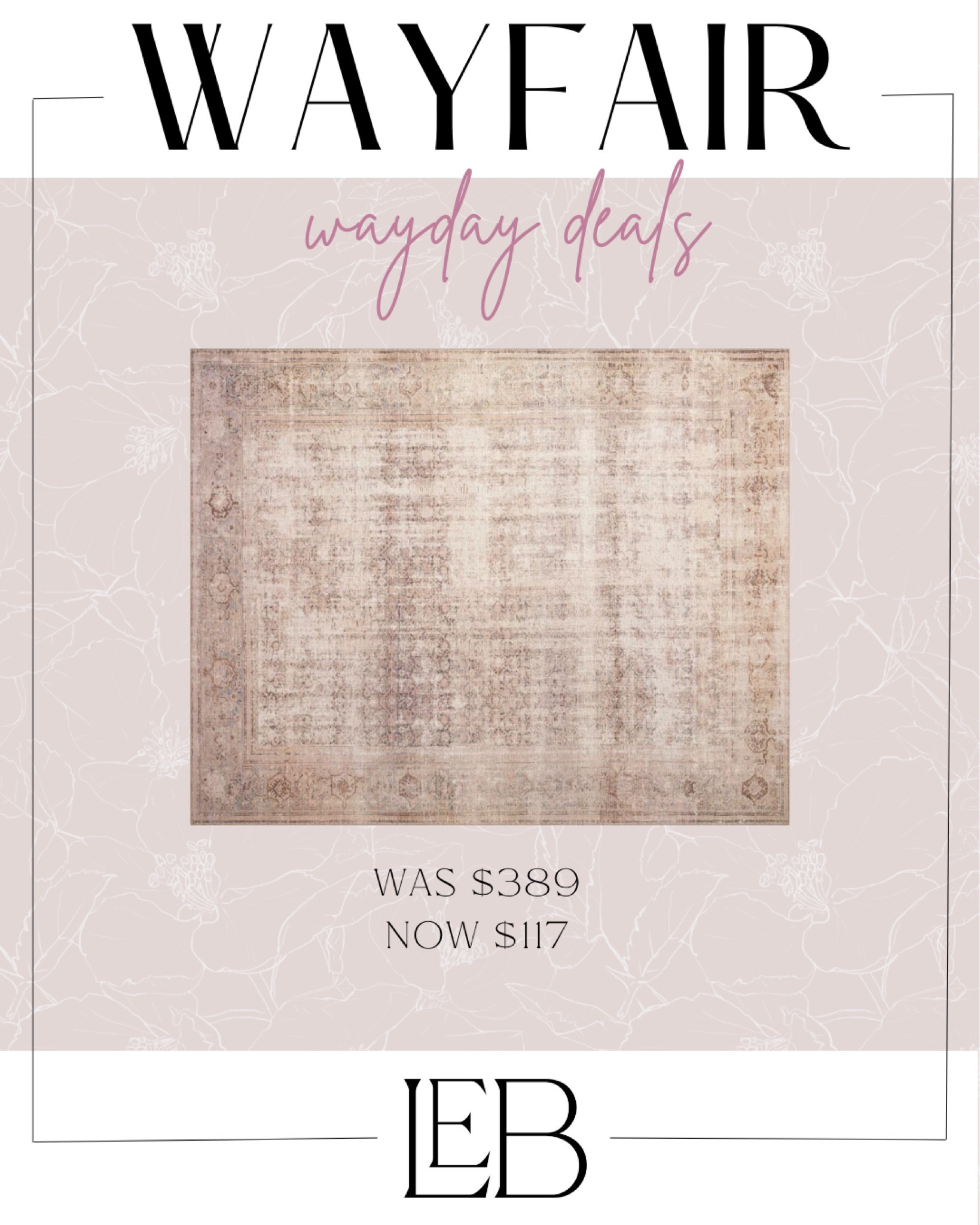 Wayday deals are live! Shop this pretty amber Lewis rug 🖤 

Wayday, wayfair, deals, living room, rug, sale

#LTKhome #LTKsalealert #LTKFind