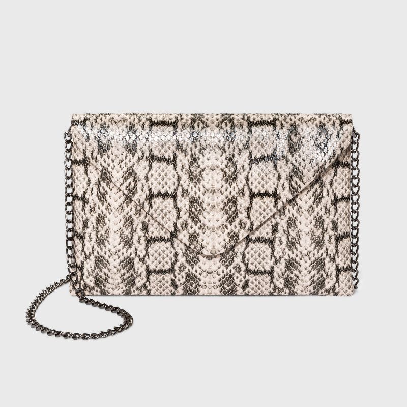 Snake Print Envelope Clutch - A New Day&#8482; | Target