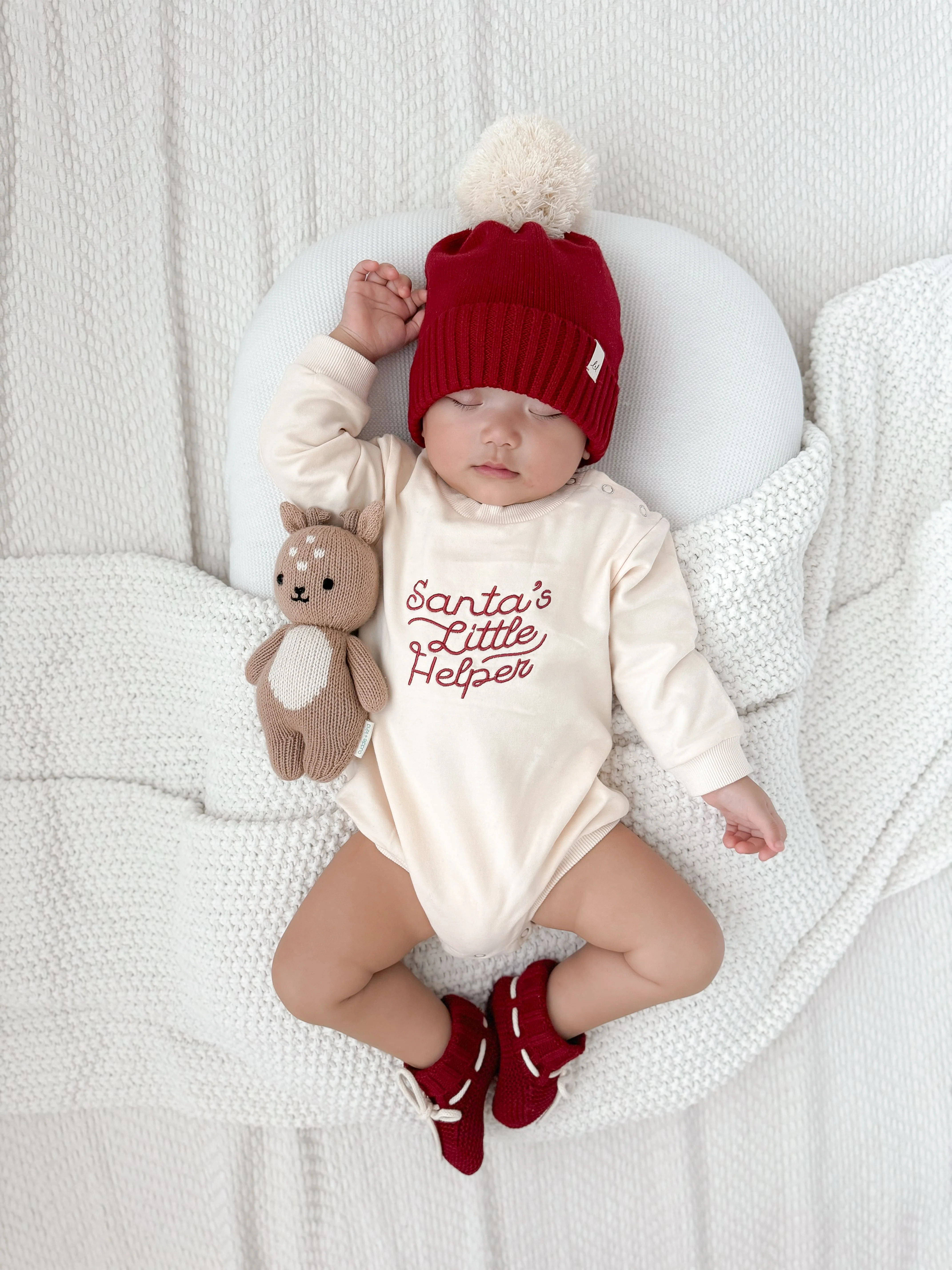 Luna + Luca Santa's Little Helper Romper | Luna + Luca
