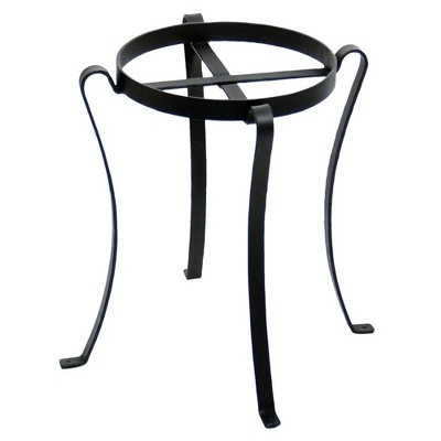 17.75" Tall Wrought Iron Planter Stand for Containers: No-Slip Rim, Freestanding - Achla Designs | Target