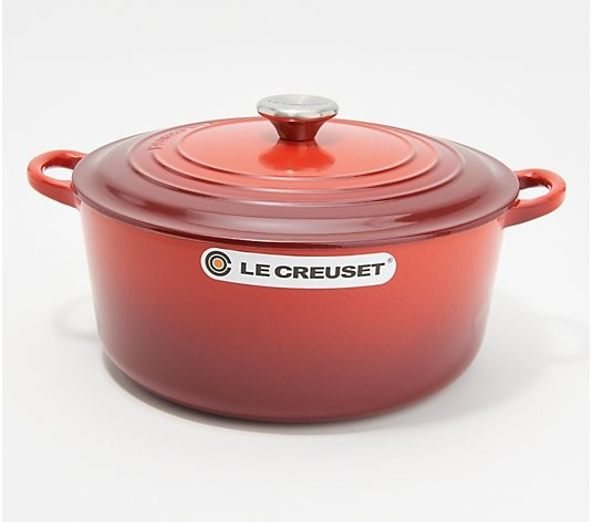 Le Creuset 7.25-qt Classic Cast-Iron Round Dutch Oven - QVC.com | QVC