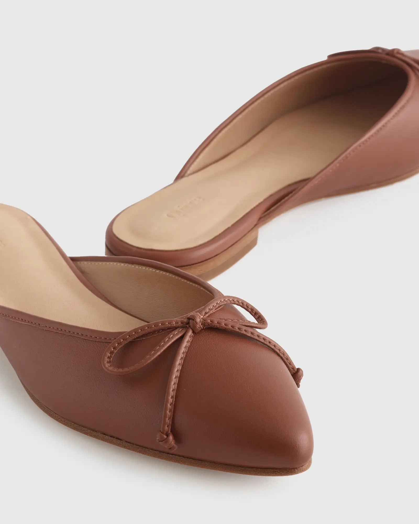 Italian Leather Pointed Mule | Quince