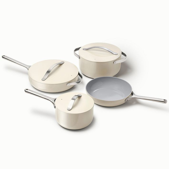 Caraway Nontoxic Ceramic Nonstick Cookware Set w/ Storage | West Elm (US)