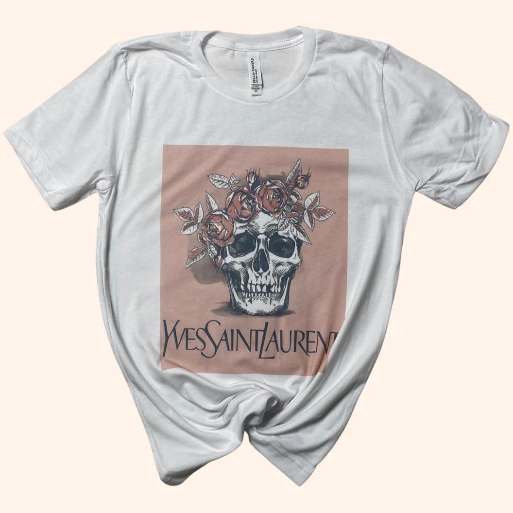 Roses and Skulls Graphic T- shirt ( Vintage Feel ) | Sassy Queen