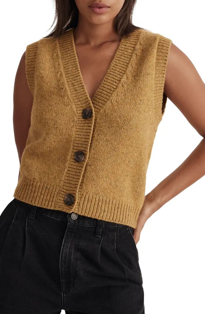 Donegal Button Front Sweater Vest | Nordstrom