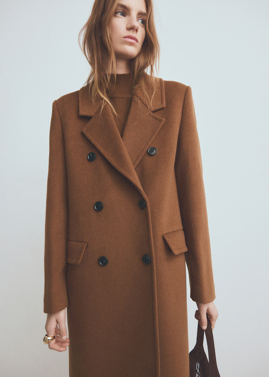 Double-breasted wool coat | Mango (US/MX/AU)