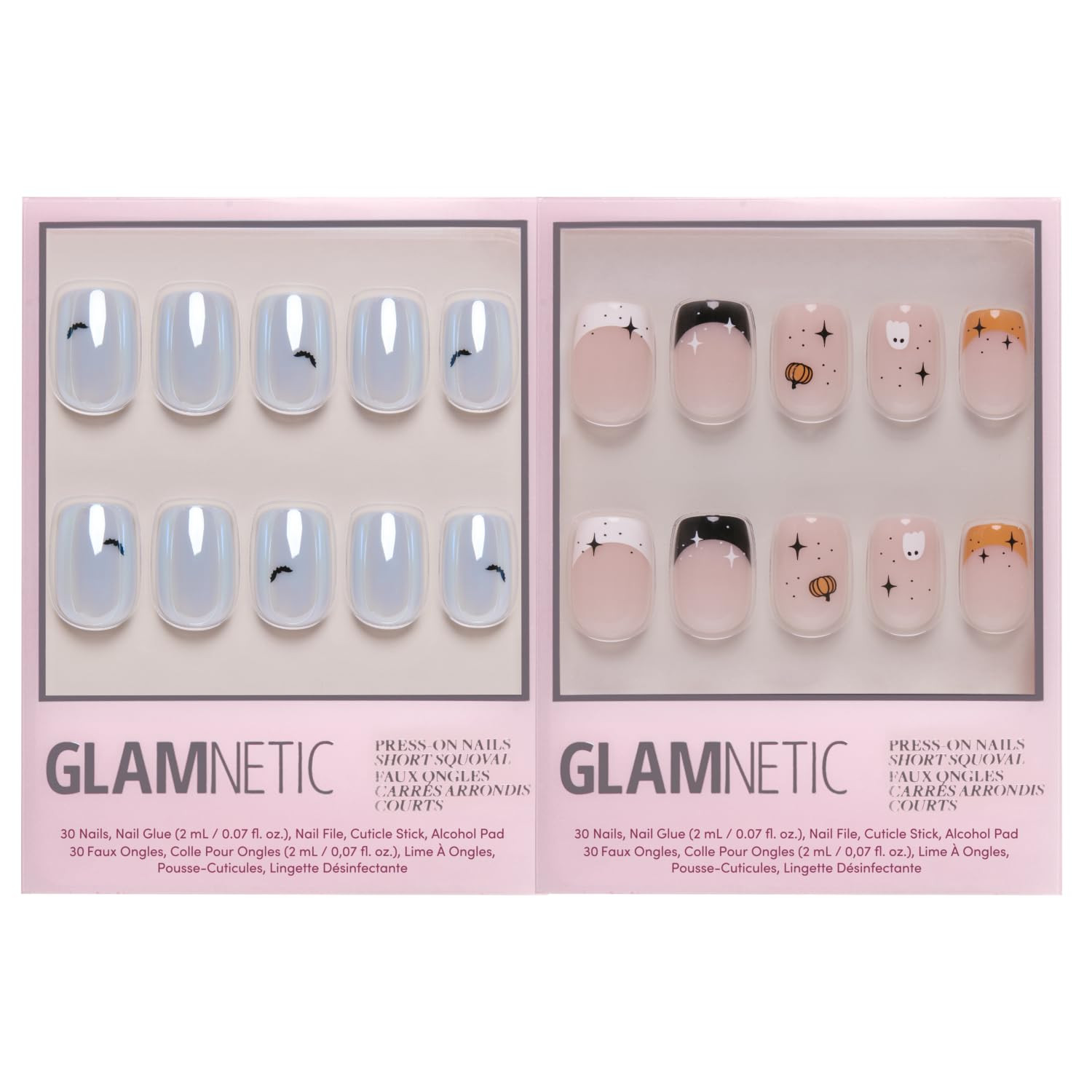 Glamnetic Press-On Nails Bundle - Batty Bits & Tiny Pumpkin | Halloween Fake Nails | Amazon (US)