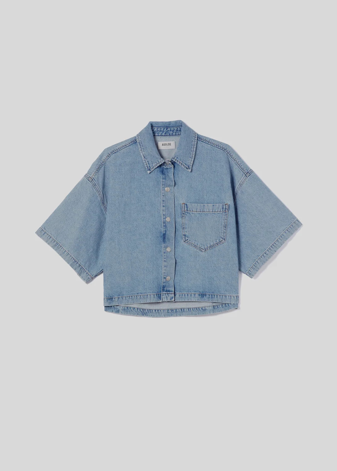 Rona Box Shirt in Effect | AGOLDE