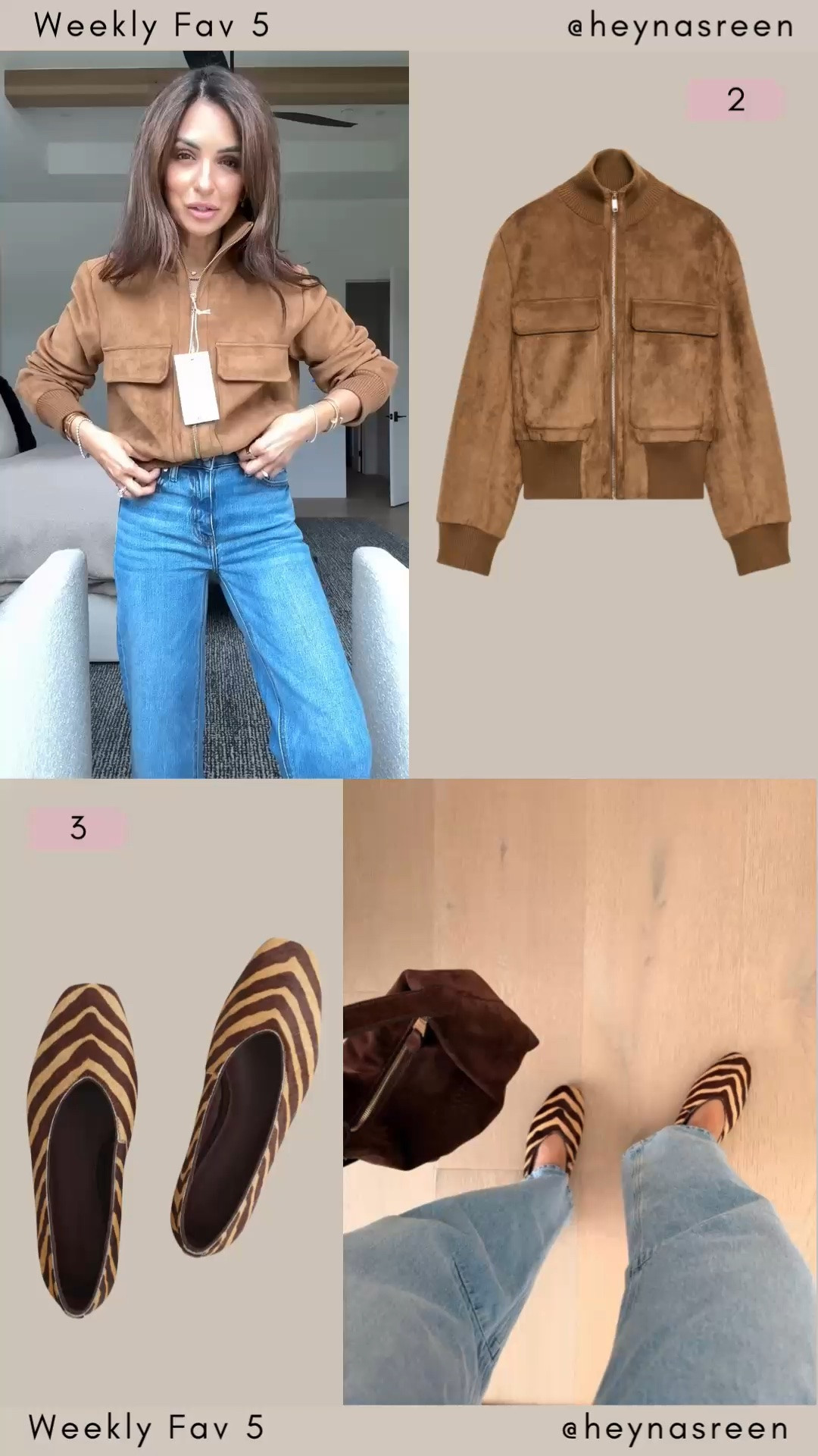 Fav 5:
#2: Zara bomber
#3: Madewell flats