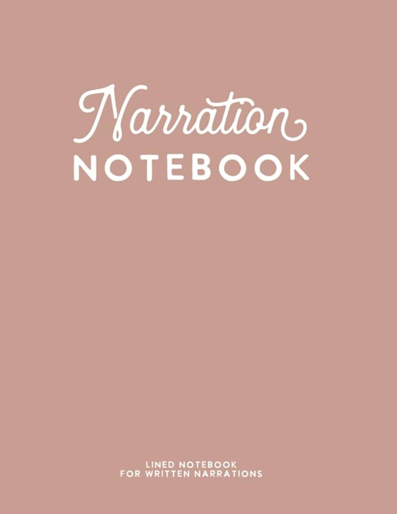 Narration Notebook: Dusty Rose Journal for Reading and Writing by schoolnest | Amazon (US)