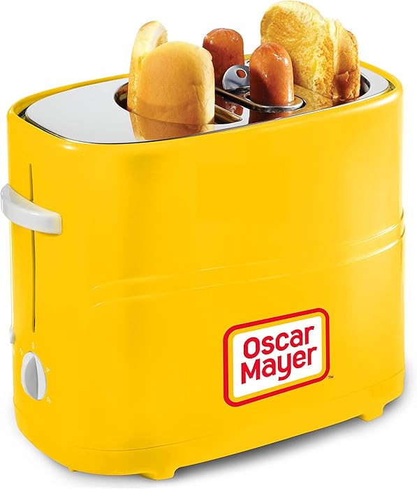 Oscar Mayer 2 Slot Hot Dog and Bun Toaster with Mini Tongs, Hot Dog Toaster Works with Chicken, T... | Amazon (US)