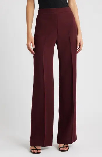 MANGO Iguana Straight Leg Pants in Maroon at Nordstrom Rack, Size 8 | Nordstrom Rack