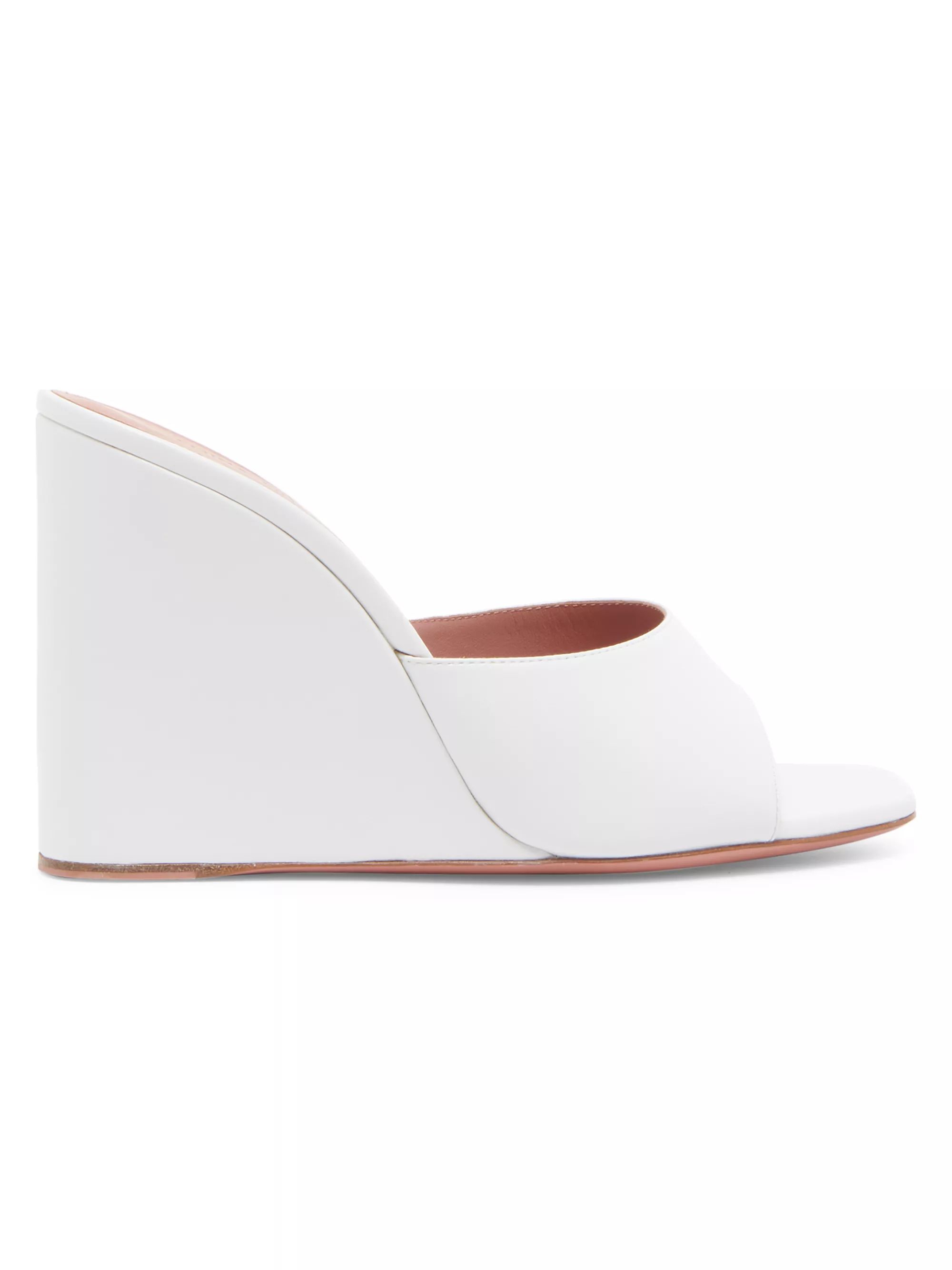 Lupita 95MM Leather Wedge Mules | Saks Fifth Avenue