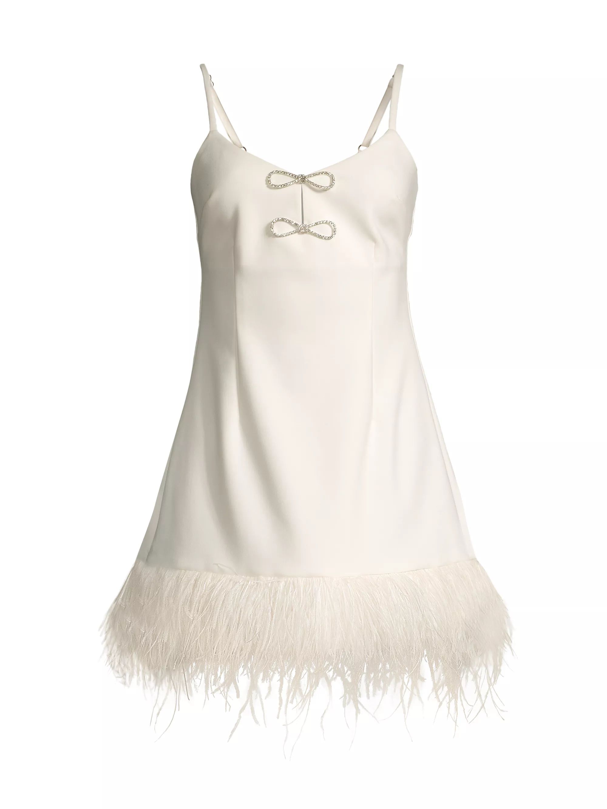 Mariany Feathered Minidress | Saks Fifth Avenue
