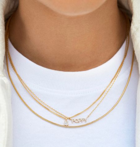18K Gold Pavé Nameplate Necklace. Custom name piece features a modern gold chain attached to a pavé nameplate featuring the personalization of your choosing. Under $150!!!!

#LTKstyletip #LTKbeauty #LTKGiftGuide