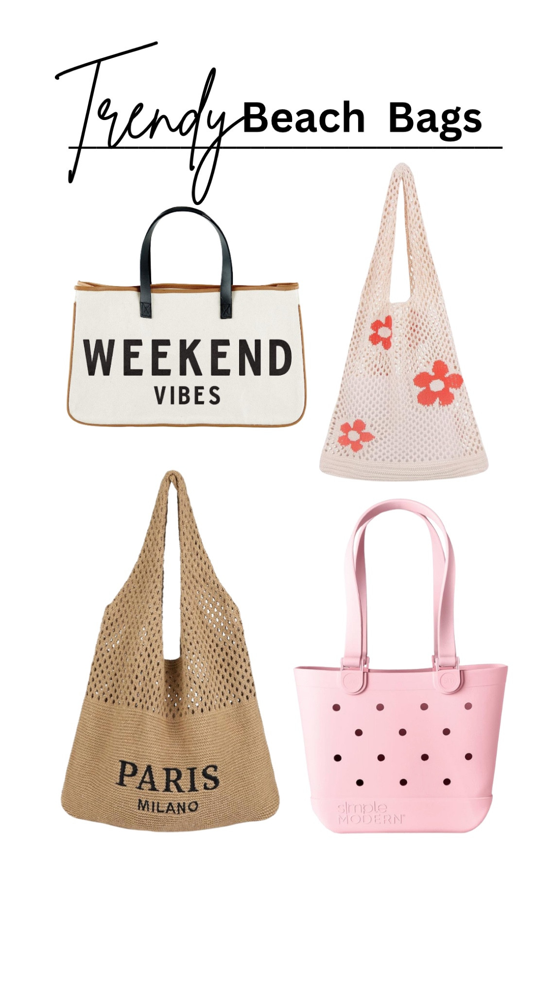 Beach Bag / Pool Bag finds! 

#LTKFindsUnder50 #LTKSeasonal #LTKTravel