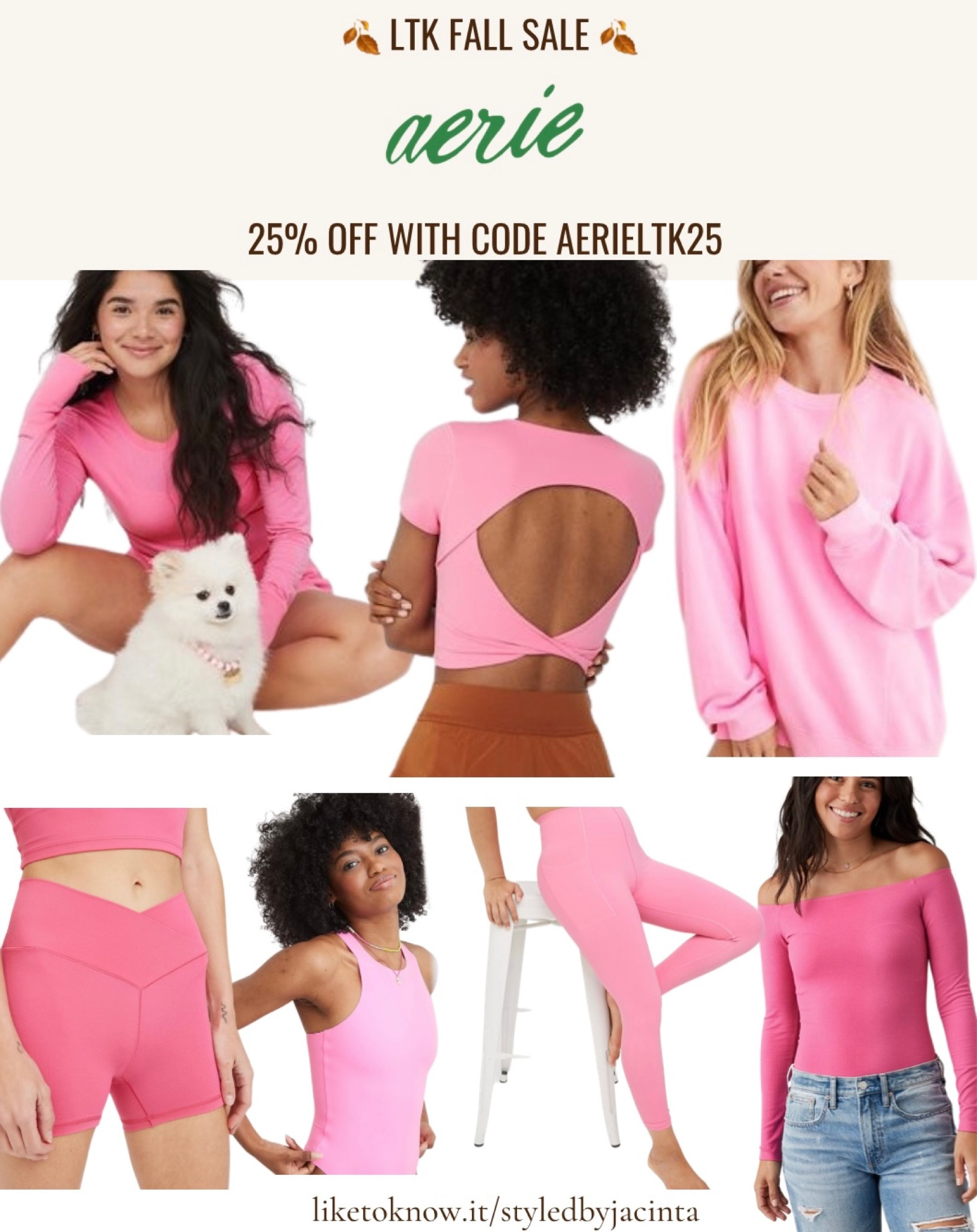 LTK FALL SALE AERIE CODE AERIELTK25 

ltk, ltk sale, fall sale, aerie, fall ootd, fall inspo, pinks, leggings, longsleeve, workput, workout wear, workout clothes, pinks, barbie, barbie outfit, sale alert, styledbyjacinta, jacinta devlin


#LTKsalealert #LTKfindsunder50 #LTKSale
