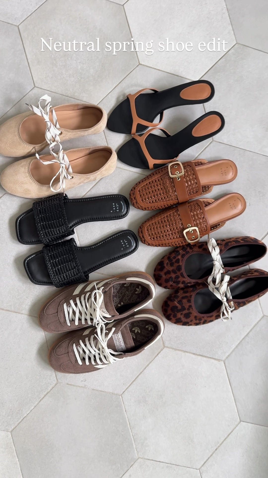 2026 Neutral spring shoe edit.a shoe for every occasion.
Sneakers, mules, sandals, flats & kitten heels. 
The all fit tts, except go 1/2 size down in adidas’s 

#LTKOver40 #LTKgrwm #LTKdayinmylife