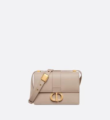 Small 30 Montaigne Bag Powder Beige Calfskin | DIOR | Dior Couture