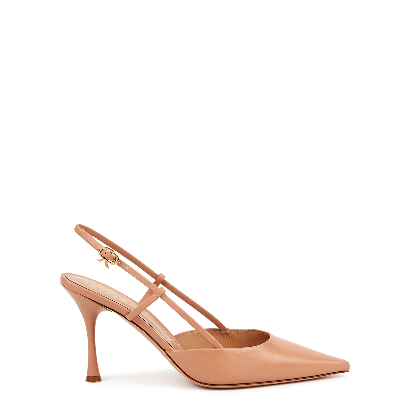 Gianvito Rossi Ascent 100 Blush Leather Slingback Pumps - Peach | Harvey Nichols (Global)