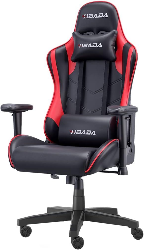 Hbada Gaming Chair Ergonomic Racing Chair High-Back Computer Chair with Height Adjustment Headres... | Amazon (US)
