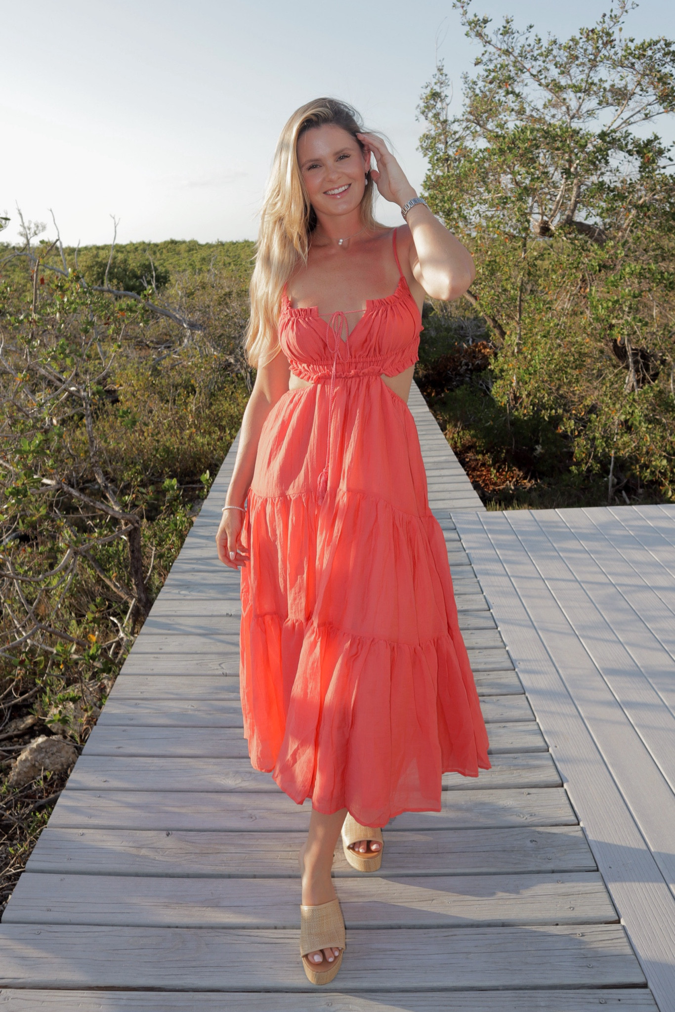 Date night / vacation dress! Perfect dress for summer and from Amazon! So comfy 🧡 

#LTKSeasonal #LTKShoeCrush #LTKFindsUnder50