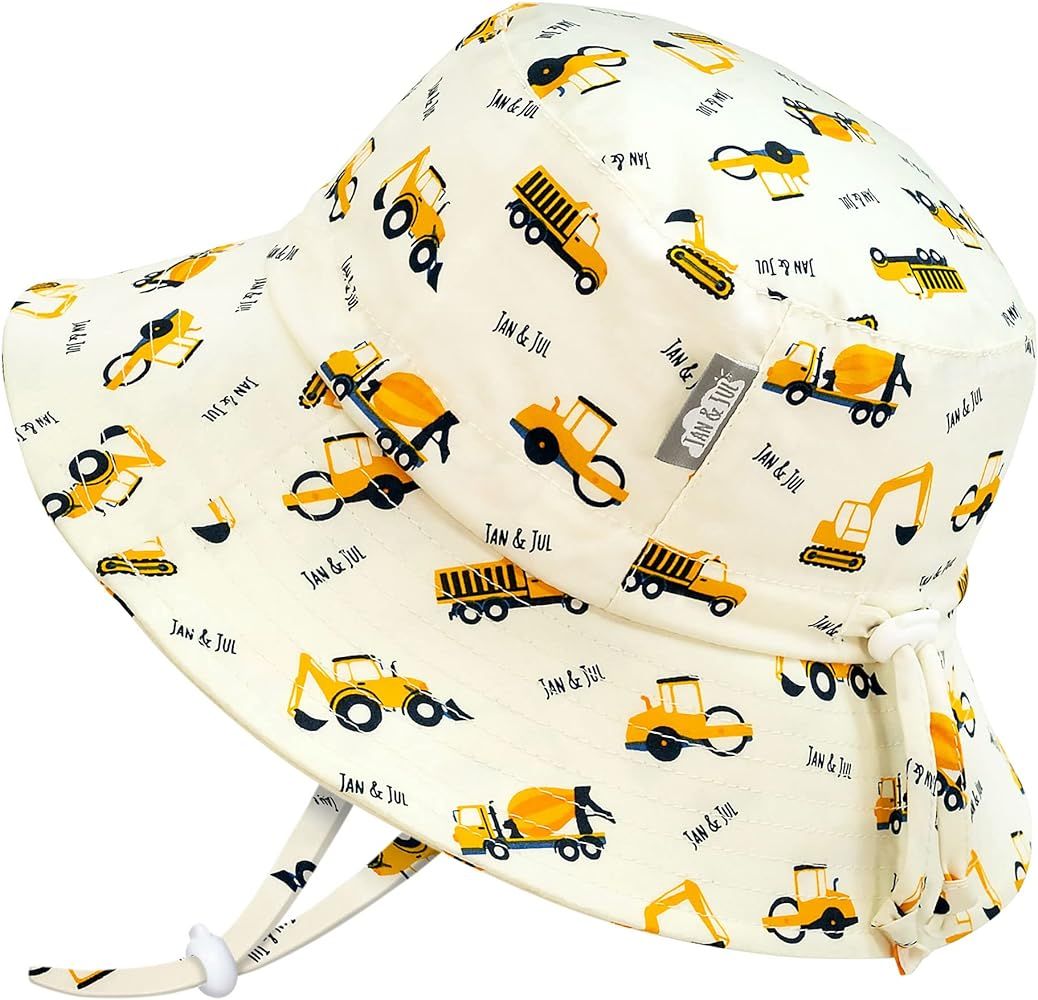 JAN & JUL Kids' Grow-with-Me Cotton Bucket Sun-Hat for Boys | Amazon (US)